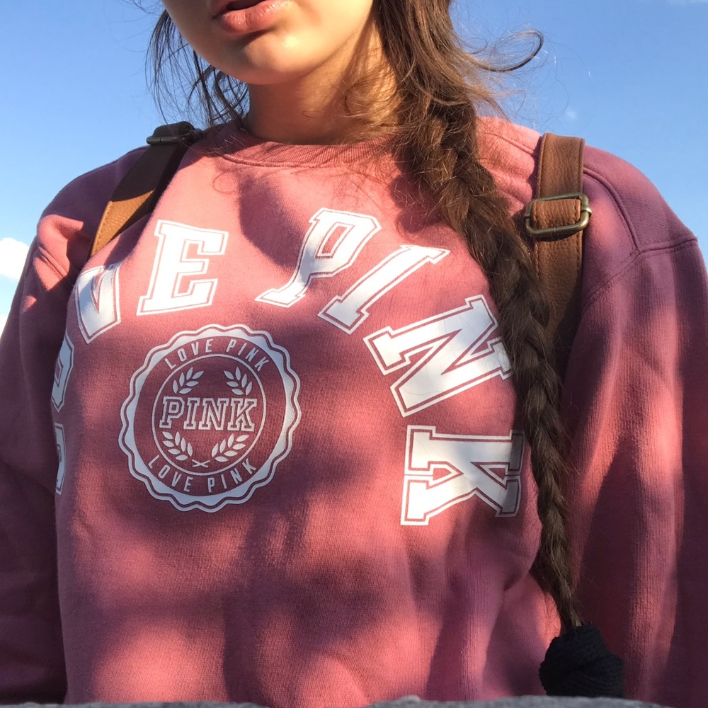 Pink sweatshirt!